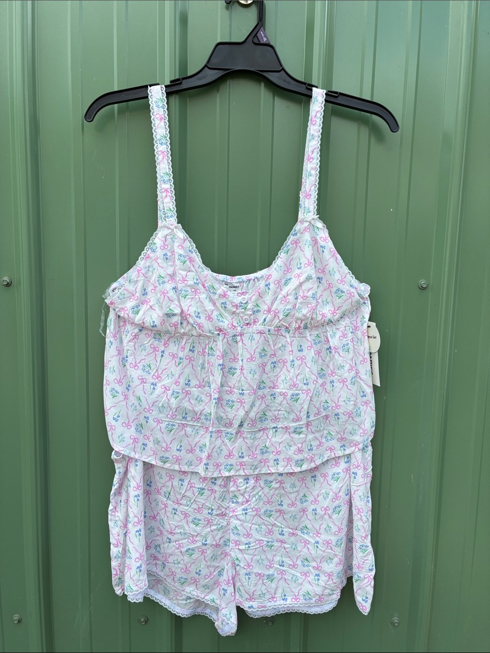Women’s Woven Cami Top & Shorts 2-Piece Sleep Set Size XXL